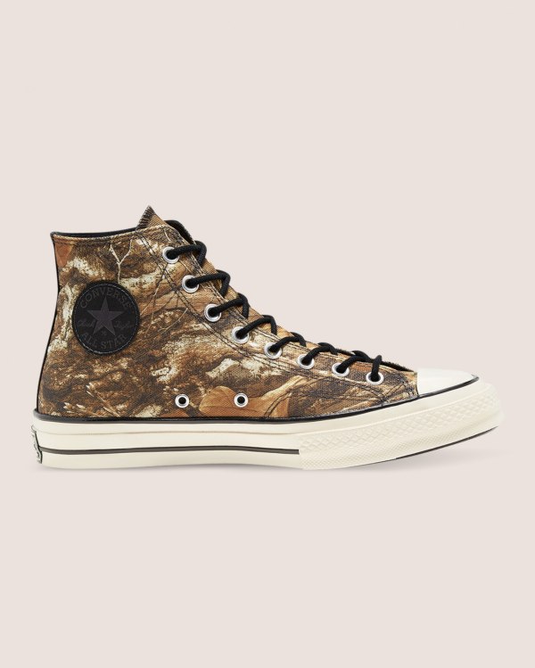 Converse Chuck 70 Realtree Edge Camo Print Utility Brune Sko Danmark - Converse Høje Sneakers Herre